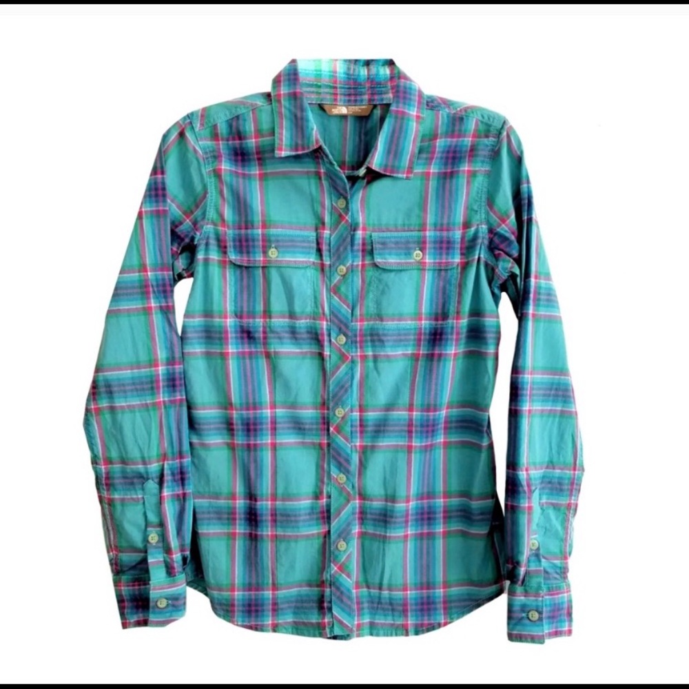 Women’s North Face Checkered Burton Down - NWOT